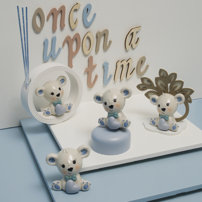 Bomboniere e partecipazioni CLARALUNA ONCE UPON A TIME - ORSO ROSA E AZZURRO 1